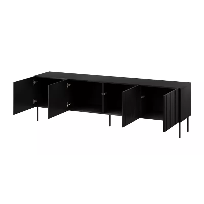 Cama RTV-Schrank ISLA 200x40x60 mat schwarz