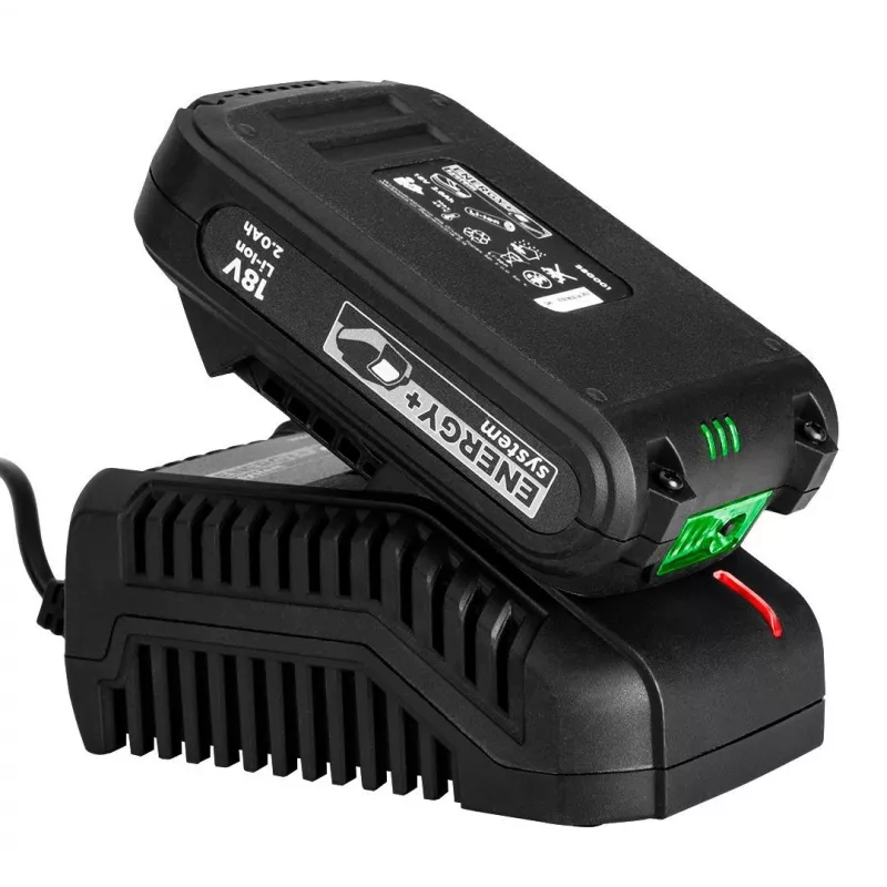 E+ Set: Trimmer (58G030) + 2Ah-Akku + Ladegerät