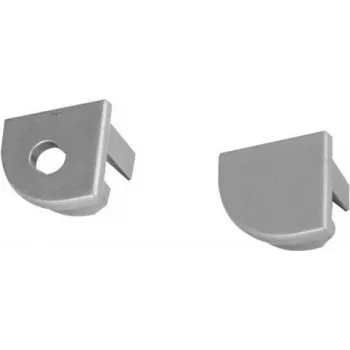 Endkappen für Eckprofil EUROLITE 51210877, Silber-Finish