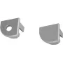 Endkappen für Eckprofil EUROLITE 51210877, Silber-Finish