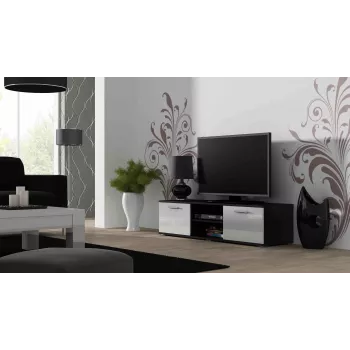 Cama TV-Ständer SOHO 140 schwarz/weiß glänzend