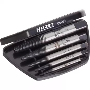 Schraubenausdreher-Set Hazet 840/5 für beschädigte Schrauben und Bolzen M3–M18