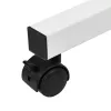 Maclean mobiler Schreibtisch/Laptop-Ständer, weiß, Höhenverstellung 59-89 cm, max. 30 kg, MC-121 W