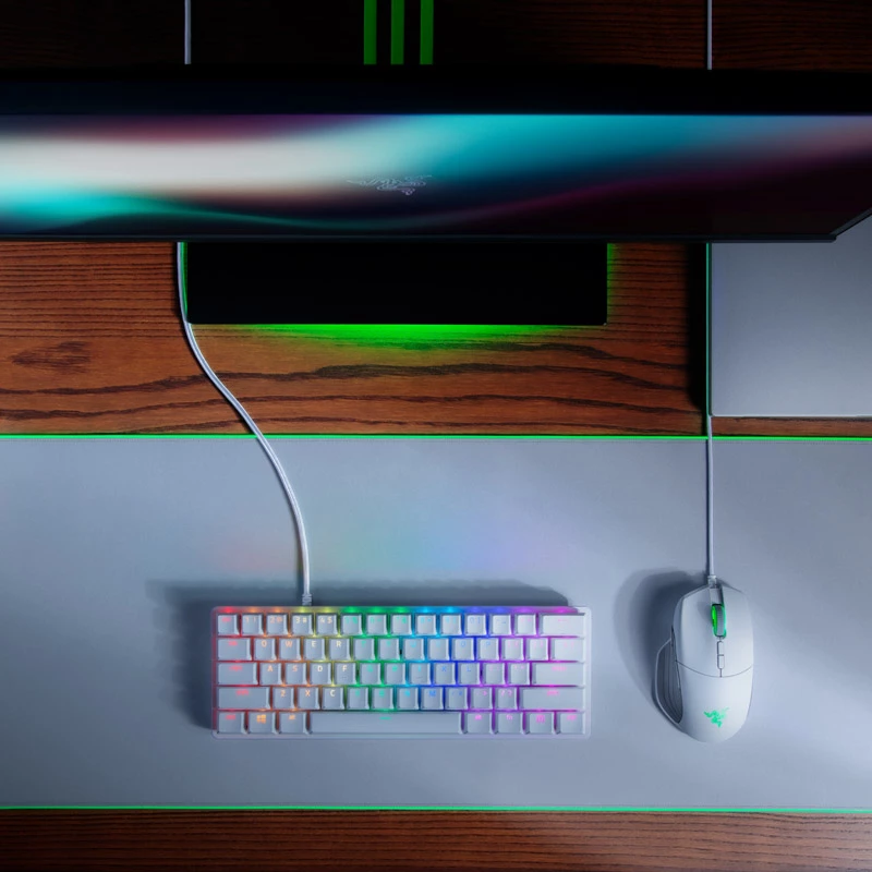 Razer Huntsman Mini Tastatur Gaming USB QWERTY Englisch Weiß