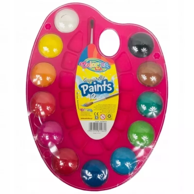 Colorino Kids Wasserfarben Palette 12 Farben