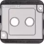 Merten 294660 Abdeckrahmen/Blende Silber (294660)