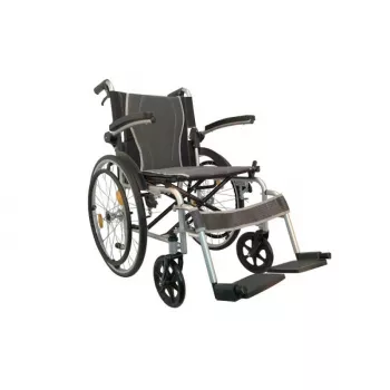 Rollstuhl ANTAR AT52311 — leichter faltbarer Aluminium-Rollstuhl, Sitzbreite 46 cm, max. Benutzergewicht 115 kg