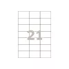 Avery - Etiketten - Weiß - 42,3 x 70 mm, 2100 Etiketten (100 Blatt x 21) (3652)