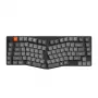 Mechanische kabellose Tastatur Keychron K15M-A1 — schwarz mit RGB-Hintergrundbeleuchtung, mechanischen Schaltern, kabelloser Konnektivität