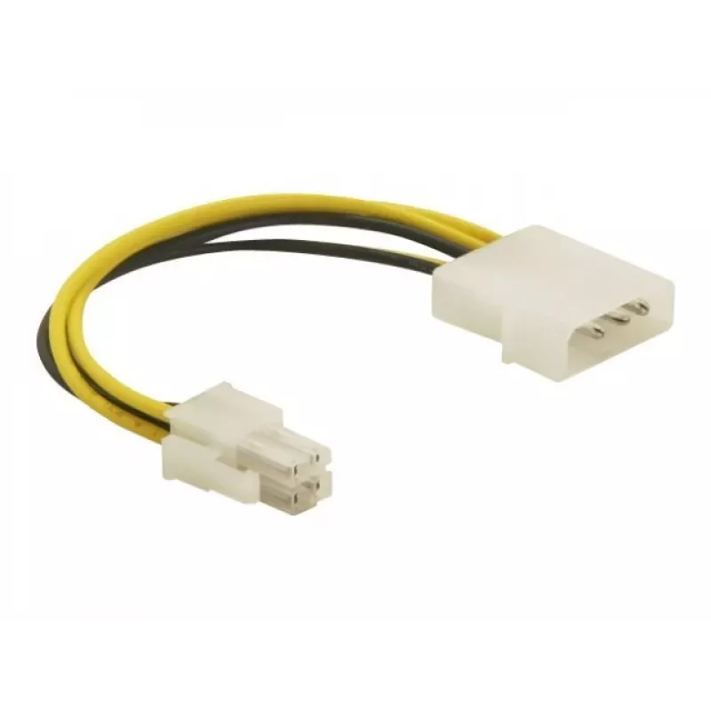 DeLOCK Kabel P4-Stecker Molex 4-Pin-Stecker Mehrfarbig 0,13 m