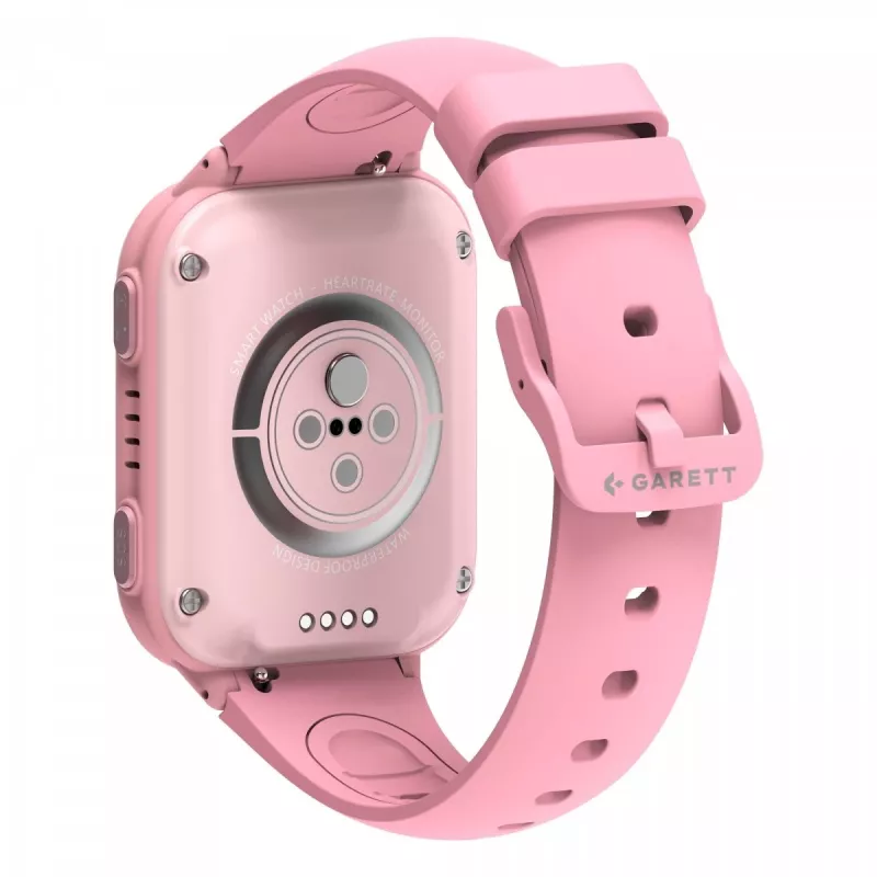 Smartwatch Garett Kids Vibe Ai 4G pink mit GPS-Tracking und wasserdichtem Design