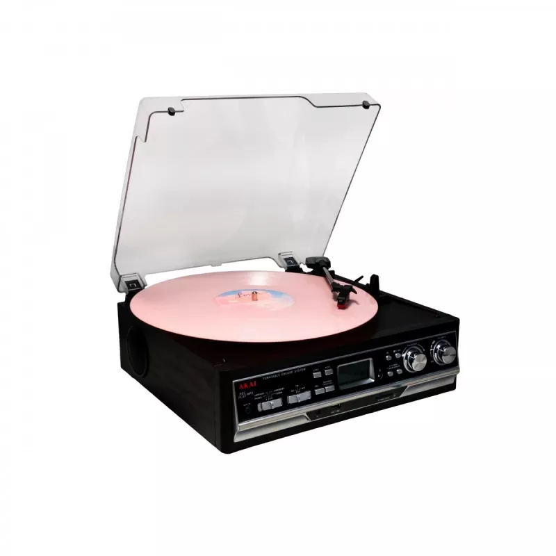 Plattenspieler AKAI ATT-15SE Modell ATT-300CC — riemengetriebener Plattenspieler, manuelle Bedienung, für 33/45 RPM Vinyl