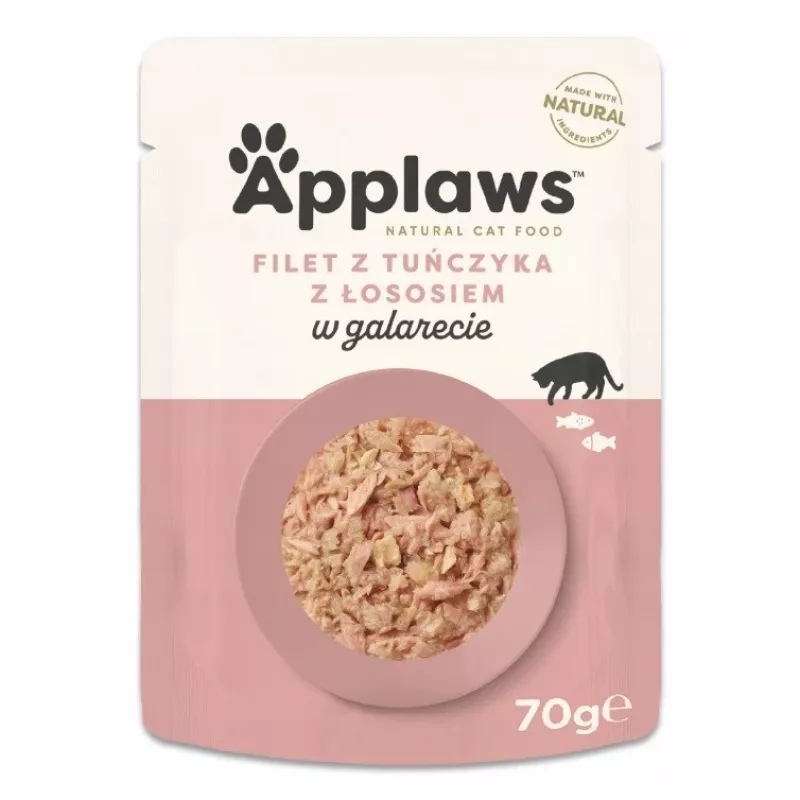 Applaws Katzennassfutter mit Thunfisch und Lachs in Gelee, 70 g