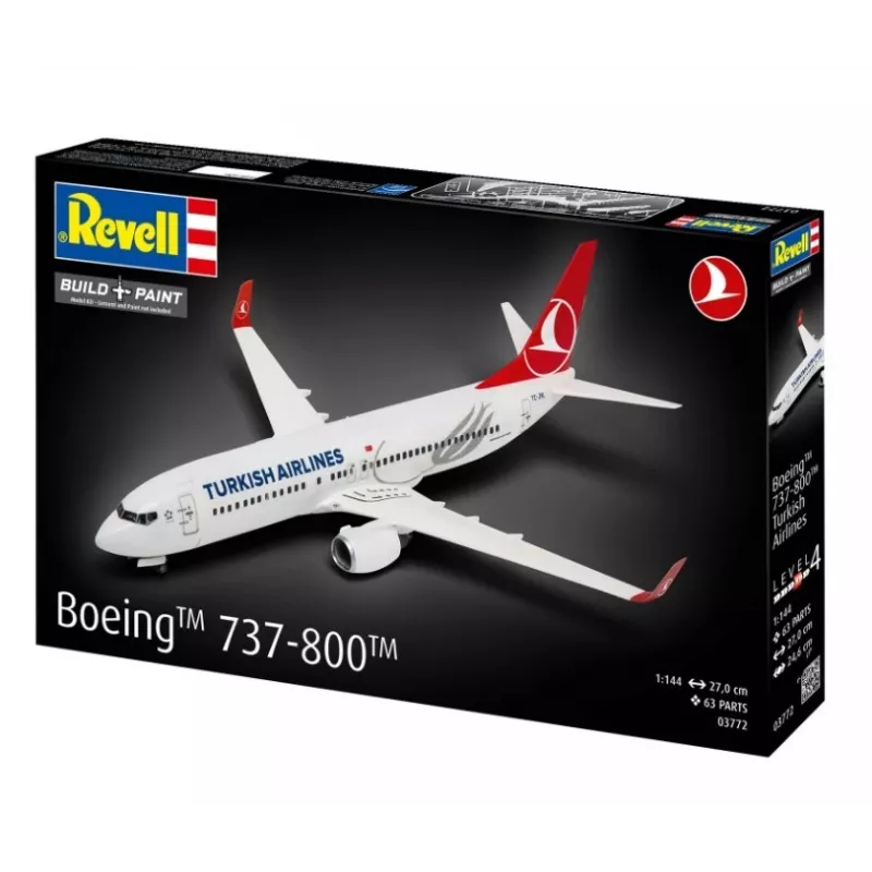 Kunststoff-Modellflugzeug REVELL Boeing 737-800 Turkish Air Maßstab 1:144