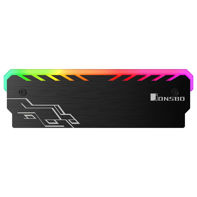RAM-Kühler Jonsbo NC-1 RGB Schwarz – aktiver Speicherkühlkörper mit RGB-Beleuchtung, Low-Profile-Design