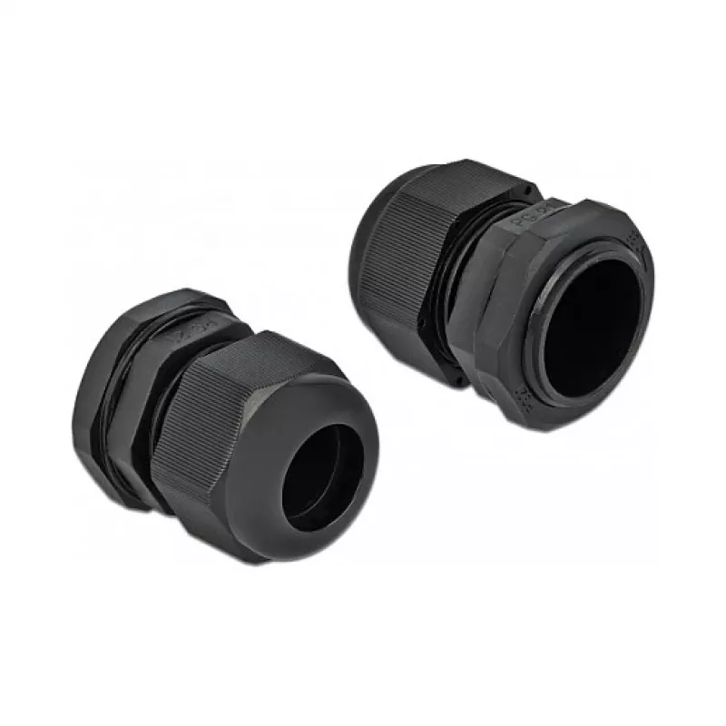 Kabelverschraubung DeLOCK 60222 Schwarz Kunststoff 10 Stück