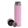 Thermosflasche Adler AD 4506P Edelstahl mit Silikonhülle, pink, vakuumisoliert