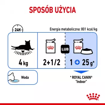 Nassfutter für Katzen Royal Canin Indoor Sterilized 85 g Beutel — ausgewachsene kastrierte Wohnungskatzen, Geflügelgeschmack, Packung 12 x 85 g