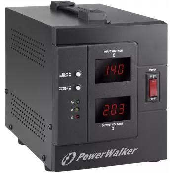 PowerWalker AVR 2000 SIV FR Spannungsregler 2 AC-Ausgänge 110 - 280 V Schwarz