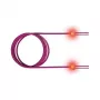 ZVK GmbH EasyLan FO LED Patchkabel Premium, Duplex - Patchkabel - LC Multi-Mode (M) auf LC Multi-Mode (M) - 1 m - Glasfaser - Duplex - 50/125 Mikrometer - OM4 - Heideviolett, R