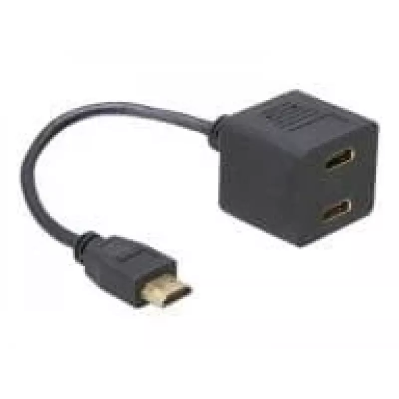 HDMI-Adapter DeLOCK 65056 0,2 m Stecker auf 2x Buchse
