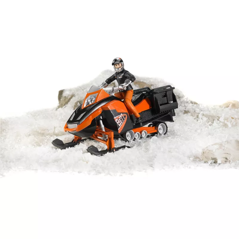 Bruder Snowmobile mit Fahrer