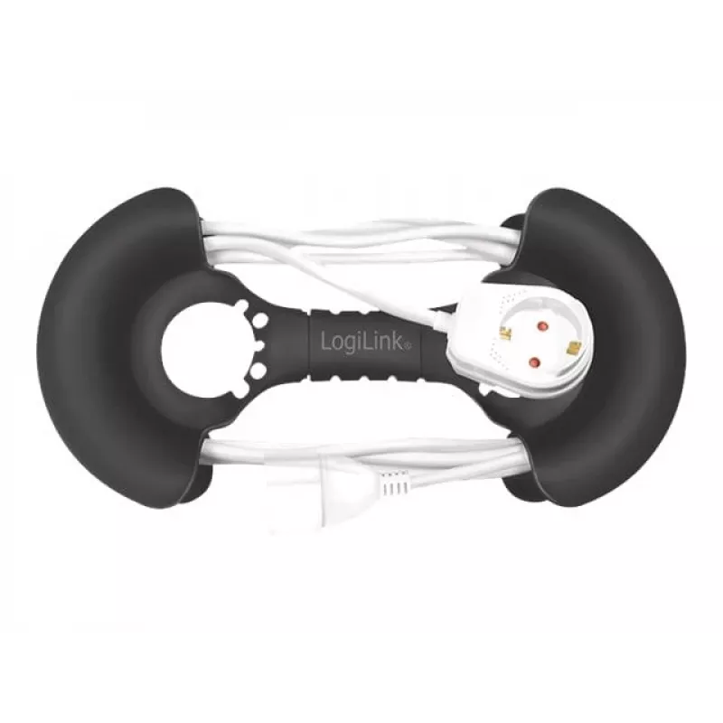 Kabel-Organizer LogiLink KAB0068 Universal Schwarz Polypropylen 1 Stück