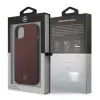 Mercedes MEHCP13SPSQRE iPhone 13 mini 5,4 Rot/rot Hartschale Leder Sternmuster