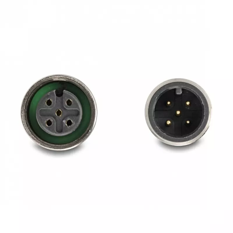 DELOCK CAN-Bus Splitter D-Sub 9 (Stecker/Buchse) auf M12 5-polig A-kodiert (Stecker/Buchse) 35° orange