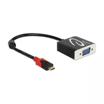 Videokabel-Adapter DeLOCK 62994 USB Typ-C auf VGA 0,2 m Schwarz