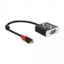 Videokabel-Adapter DeLOCK 62994 USB Typ-C auf VGA 0,2 m Schwarz
