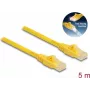 Netzwerkkabel DeLOCK RJ45 Kabel Cat.6A U/UTP 5m Gelb