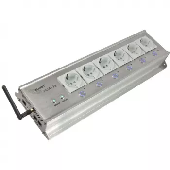 Steckdosenleiste ALLNET ALL4176 6-fach mit Stromzähler für Desktop und 19-Zoll-Rack