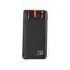 Tragbares Ladegerät TRACER EnerGen 20000 mAh, Power Delivery 20W, USB-C-Eingang, 2×USB-A-Ausgänge, Unterstützung für 3 Geräte, orange