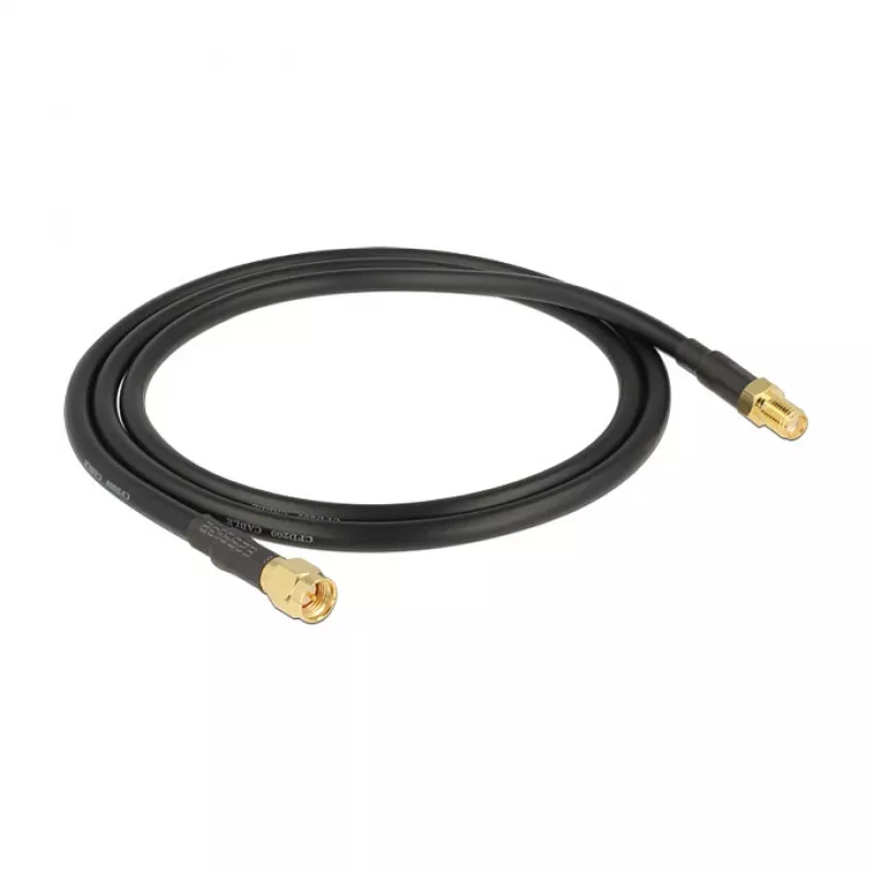 Koaxialkabel DeLOCK 88930 0,9 m SMA Schwarz