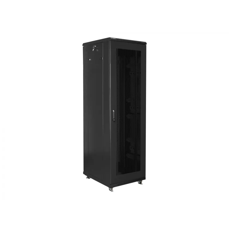 Freistehender Rack-Schrank LANBERG FF01-6842-23B 42U, 800 mm Tiefe, 600 mm Breite, 95 kg, IP20, schwarz