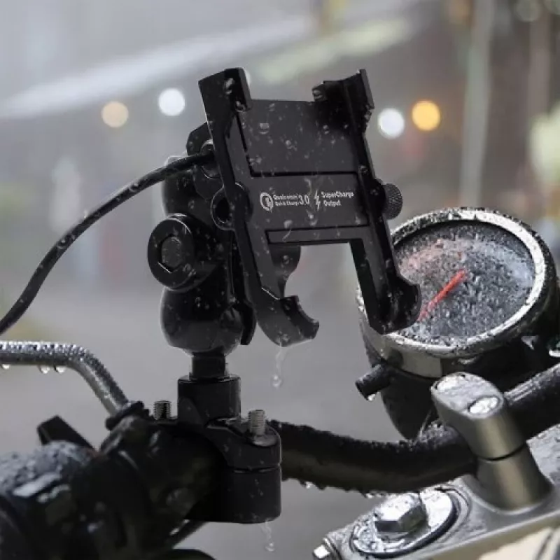 Motorrad-Handyhalterung Freedconn MC10 + BM2R-Steuerkopfhalterung
