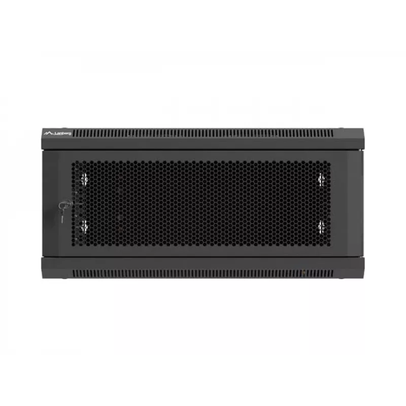 Wandmontierter 19-Zoll-4U-LANBERG-Installationsschrank 600x600 mm, schwarz