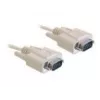 Serielles Kabel DeLOCK RS-232 1 m Beige DB-9