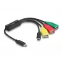 DeLOCK 4-Port USB 2.0 Kabel-Hub USB Type-C auf 3 x USB-A Buchse + 1 x USB-C Stecker