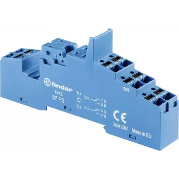 Finder Relaissockel 1 Stück 97.P2 Serie 46, Serie 99, Serie 86 46.52, 99.02, 86 (97.P2)