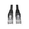 Eaton Tripp Lite Serie Cat6 Gigabit Snagless Molded (UTP) Ethernet-Kabel (RJ45 M/M), PoE, Schwarz, 1,52 m - Patchkabel - RJ-45 (M) zu RJ-45 (M) - 1,52 m - UTP - CAT 6 - Moulded