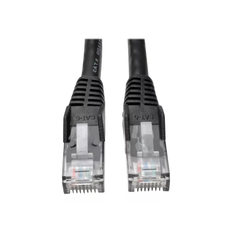 Eaton Tripp Lite Serie Cat6 Gigabit Snagless Molded (UTP) Ethernet-Kabel (RJ45 M/M), PoE, Schwarz, 1,52 m - Patchkabel - RJ-45 (M) zu RJ-45 (M) - 1,52 m - UTP - CAT 6 - Moulded