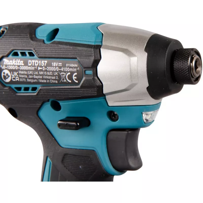 Makita DTD157Z Schlagschrauber 1/4 3000 U/min 140 N⋅m Schwarz, Grün 18 V