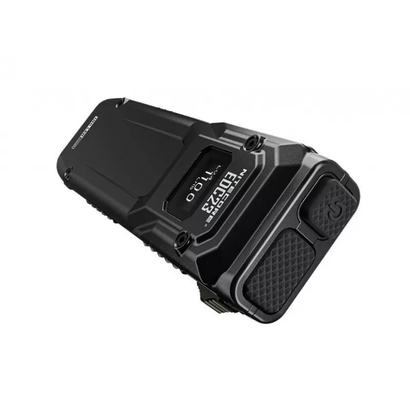 Hand-Taschenlampe Nitecore EDC23 — kompakte USB-wiederaufladbare schwarz, IP54 wasser-/staubgeschützt, zwei LEDs, integrierter Akku, 0,101 kg