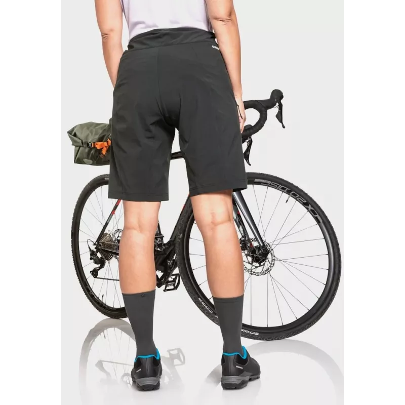 Fahrradshorts Schöffel Danube – Damen, Schwarz, Größe S