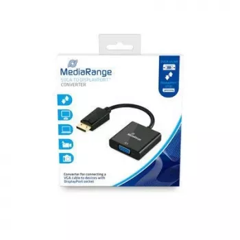 Videokabel-Adapter MediaRange MRCS173 0,15m VGA DisplayPort Schwarz