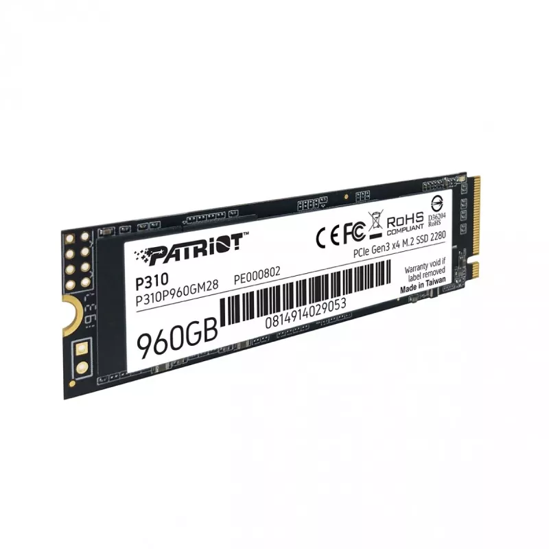SSD-Laufwerk Patriot Memory 960 GB M.2 PCI Express 4.0 NVMe P310P960GM28