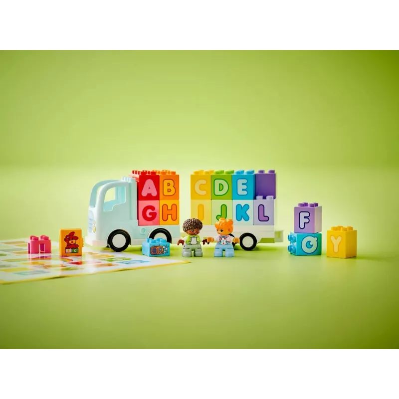 Konstruktionsspielzeug LEGO DUPLO 10421 ABC-Lastwagen, 36 Teile, 2 Minifiguren, ab 2 Jahren, Maße 110 × 140 × 70 mm