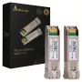 Extralink SFP+ 10G 2er-Pack | SFP+ Modul | 10Gbps, LC/UPC, 1310nm, 10km, Singlemode, DOM